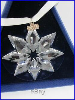 SWAROVSKI 2013 Annual Crystal Snowflake Christmas Ornament MINT in Original Box