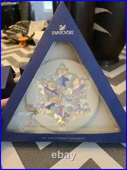 SWAROVSKI 25th Anniversary Crystal Snowflake Ornament 5258537 NIB