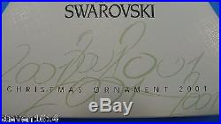 SWAROVSKI- Annual 2001 CHRISTMAS ORNAMENT- MINT with Box Crystal Snowflake