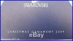 SWAROVSKI- Annual 2004 CHRISTMAS ORNAMENT- MINT with Box Crystal Snowflake