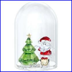 SWAROVSKI Bell Jar Christmas Tree & Santa CRYSTAL 5403170 New