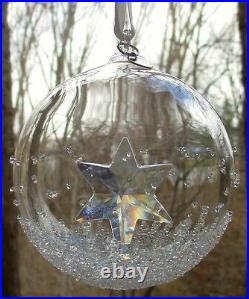 SWAROVSKI CHRISTMAS 2014 Annual Ball Ornament Star Mint and NEW IN BOX