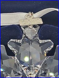SWAROVSKI CRYSTAL 2012 ANNUAL SNOWFLAKE CHRISTMAS ORNAMENT WithBOX EXCELLENT