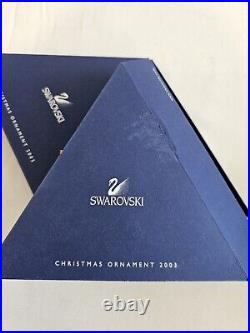 SWAROVSKI CRYSTAL LARGE 2003 ANNUAL SNOWFLAKE STAR ORNAMENT. Rare Christmas Tree