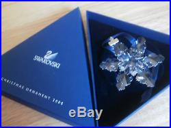 SWAROVSKI CRYSTAL LARGE CHRISTMAS ORNAMENT 2008 BEAUTIFUL MUST SEE COLLECTIBLE