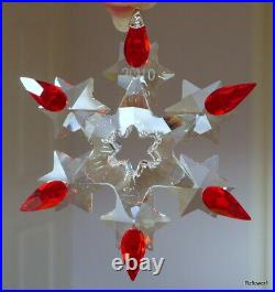 SWAROVSKI Christmas Holiday Ornament 2010 Red Tips USA exclusive 1074802 BNIB