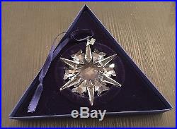 SWAROVSKI Christmas Ornament 2002 Snowflake Crystal MIB