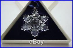 SWAROVSKI Crystal 1996 Annual STAR / SNOWFLAKE Christmas Ornament MIB Free Ship