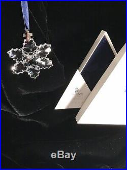 SWAROVSKI Crystal 1996 CHRISTMAS HOLIDAY ORNAMENT in box w COA, mint