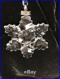 SWAROVSKI Crystal 1996 CHRISTMAS HOLIDAY ORNAMENT in box w COA, mint