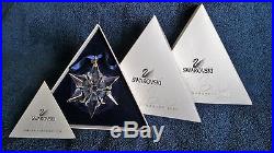 SWAROVSKI Crystal 2000 Annual LE Star/Snowflake Christmas Ornament MIB