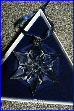 SWAROVSKI Crystal 2000 Large Star Snowflake Christmas Ornament In Box RARE