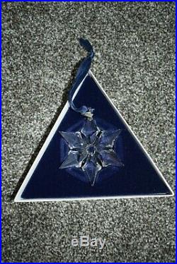 SWAROVSKI Crystal 2000 Large Star Snowflake Christmas Ornament In Box RARE