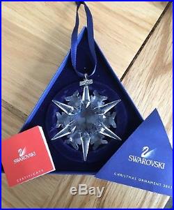 SWAROVSKI Crystal 2002 CHRISTMAS ORNAMENT Snowflake 288802 MIB retired rare
