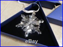 SWAROVSKI Crystal 2012 Annual Large Snowflake Star Christmas Ornament Mint