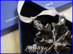 SWAROVSKI Crystal 2012 Annual Large Snowflake Star Christmas Ornament Mint
