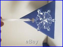 SWAROVSKI Crystal 2012 Annual STAR / SNOWFLAKE Christmas Ornament MIB Free Ship