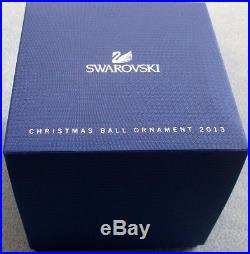 SWAROVSKI Crystal 2013 Annual Christmas Ball Ornament w Tree 1st Ed Mint & NIB
