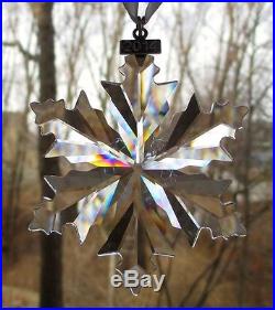 SWAROVSKI Crystal 2014 Annual Set of 3 Snowflake Christmas Ornament New in Box
