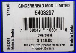 SWAROVSKI Crystal 2018 Gingerbread Mos Figurines (#5403297) NIB