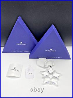 SWAROVSKI Crystal 2019 ANNUAL SNOWFLAKE Christmas Ornament MINT With BOX
