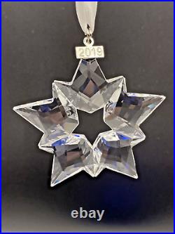 SWAROVSKI Crystal 2019 ANNUAL SNOWFLAKE Christmas Ornament MINT With BOX