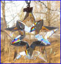 SWAROVSKI Crystal 2019 Annual Star Snowflake Christmas Ornament Set Mint & NIB