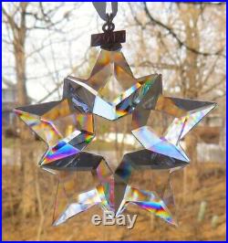 SWAROVSKI Crystal 2019 Annual Star Snowflake Christmas Ornament Set Mint & NIB