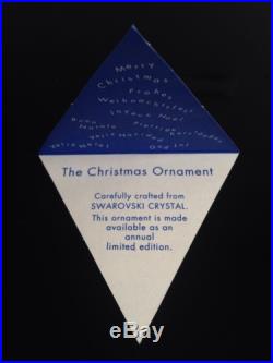 SWAROVSKI Crystal Christmas Snowflake Ornament 1994 Limited Edition with Box