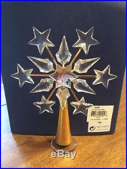 SWAROVSKI Crystal Christmas TREE TOPPER Chrome Gold Plated #632784 Excellent