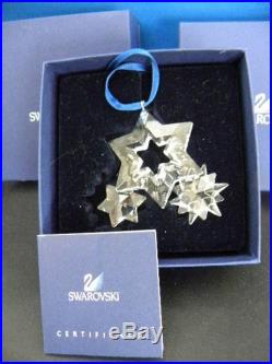 SWAROVSKI Crystal Twinkling Stars Christmas Lge. Ornament 0863438 Retired $329.90