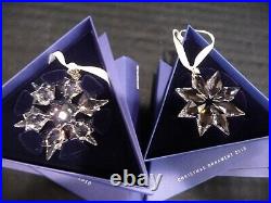 SWAROVSKI Lot 1993 & 1994, 2000 2013 Limited Crystal Christmas Ornaments