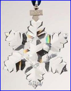 SWAROVSKI Silver Crystal Snowflake 1996 Christmas Tree OrnamentMINT BOX & CERT