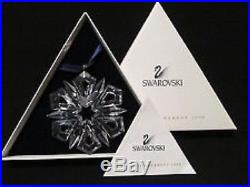 SWAROVSKI Silver Crystal Snowflake 1999 Christmas Tree OrnamentMINT BOX & CERT