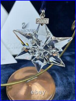SWAROVSKI Snowflake Christmas Ornament 2000 Annual Edition 243452 MIB