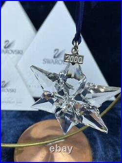 SWAROVSKI Snowflake Christmas Ornament 2000 Annual Edition 243452 MIB