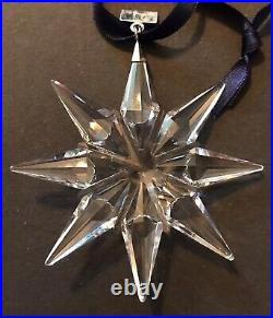 Set Of 3 Swarovski Crystal 2009 Annual Star Snowflake Christmas Ornaments No Box