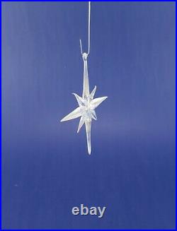 Set of 6 Star Of Bethlehem Crystal Christmas Tree Ornaments