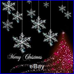 Snowflake Ornaments Christmas Crystal Xmas Fairy Lights Holiday Party Home Decor
