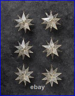 Star Capiz Shell Christmas Tree Ornaments Set 6 Pcs By Balsam Hill Hand Made
