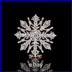 Starry Snowflake Decor (Crystal Clear), glass ornaments, xmas