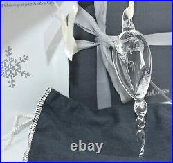Steuben Fine Crystal Victorian Icicle Christmas Ornament NOS Signed Numbered LE