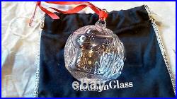 Steuben Glass Peace on Earth Crystal Christmas Ornament Brand New in the Box