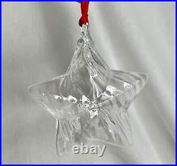 Steuben Puffy Star Christmas Crystal Ornament 88656