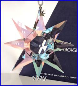 Swarovski 125th Anniversary LG Aurora Borealis Christmas ORNAMENT 5504083 MINT