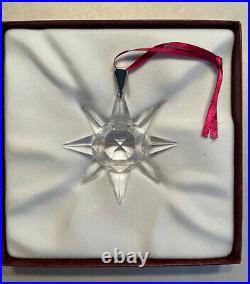 Swarovski 1991 Annual Edition Christmas Ornament Snowflake Star Box Certificate
