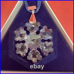 Swarovski 1994 Crystal Annual Xmas Snowflake Star Ornament Austria Orig Box