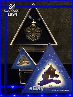 Swarovski 1994 Star Crystal Annual Snowflake Christmas Ornament 181632 MINT COA