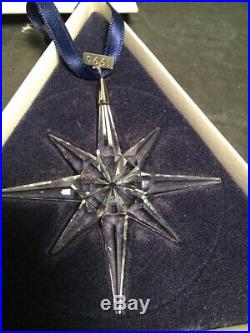Swarovski 1995 Annual Christmas Crystal Ornament Star Complete & Perfect MIB