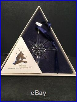 Swarovski 1995 Annual Christmas Crystal Ornament Star Complete & Perfect MIB